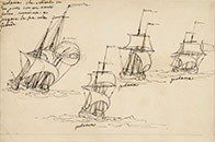PHASES OF A POLACRA'S ENTRY INTO PORT